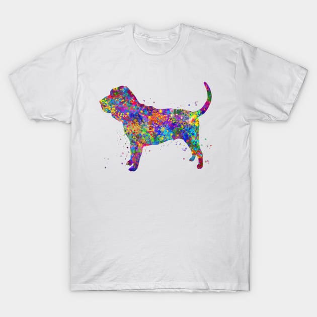 Bloodhound dog T-Shirt by Yahya Art